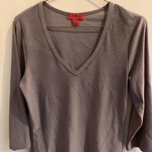 BCBG grey shirt